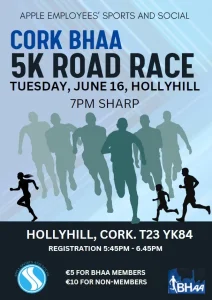 Apple Employees’ Sports and Social Cork BHAA 5k race
